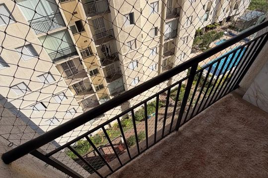 Varanda de apartamento à venda com 3 quartos, 58m² em Parque Jaçatuba, Santo André