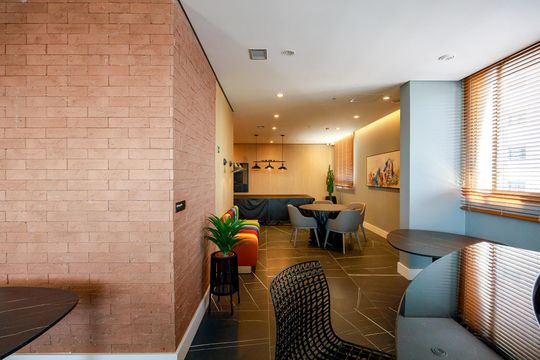 Área comum de kitnet/studio à venda com 1 quarto, 30m² em Santo Amaro, São Paulo