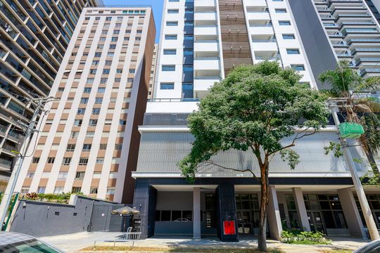 Fachada de kitnet/studio à venda com 1 quarto, 30m² em Santo Amaro, São Paulo