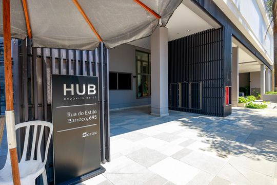 Área comum de kitnet/studio à venda com 1 quarto, 30m² em Santo Amaro, São Paulo