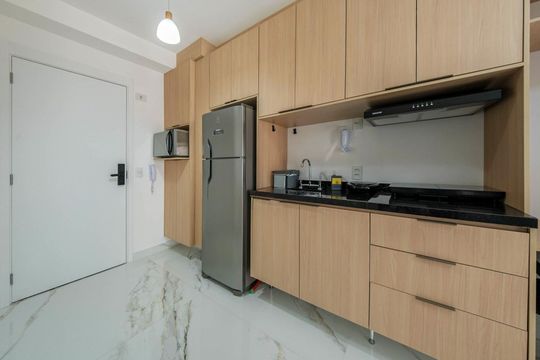 Studio de kitnet/studio à venda com 1 quarto, 30m² em Santo Amaro, São Paulo