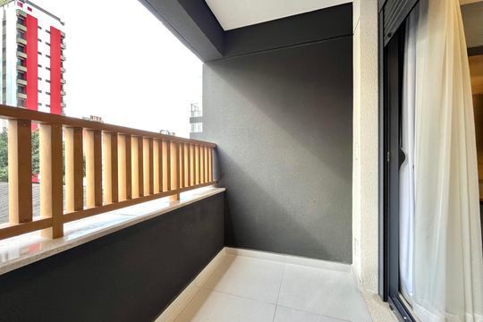 Varanda de kitnet/studio à venda com 1 quarto, 26m² em Vila Clementino, São Paulo