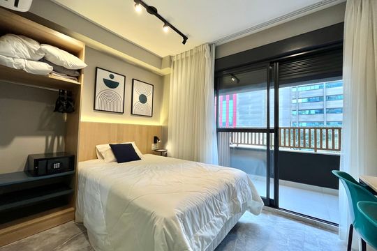Sala/Quarto de kitnet/studio à venda com 1 quarto, 26m² em Vila Clementino, São Paulo
