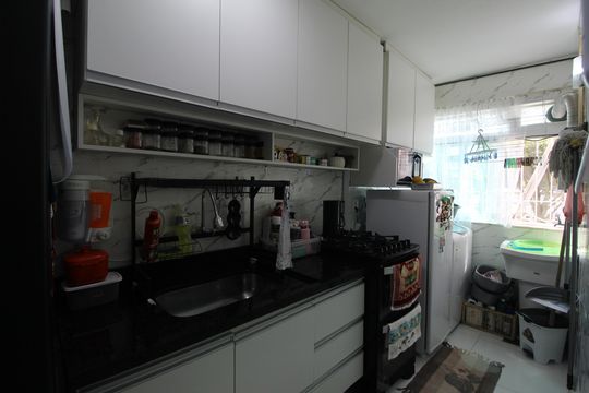 Cozinha de apartamento à venda com 2 quartos, 42m² em Jacarepaguá, Rio de Janeiro