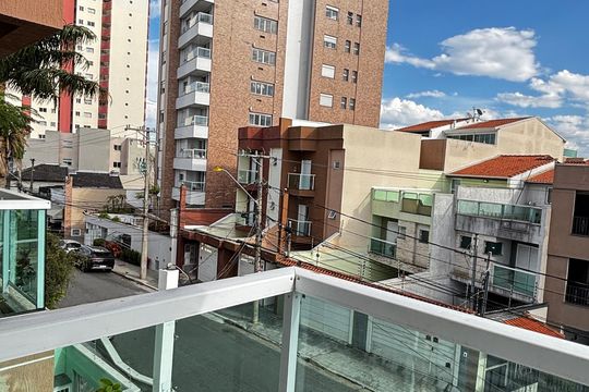 Quarto 1 Varanda de apartamento à venda com 2 quartos, 56m² em Vila Valparaíso, Santo André