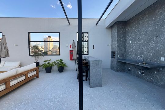Área comum - Churrasqueira de apartamento à venda com 1 quarto, 44m² em Ouro Preto, Belo Horizonte