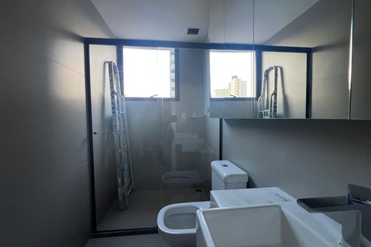 Banheiro Social de apartamento à venda com 1 quarto, 44m² em Ouro Preto, Belo Horizonte