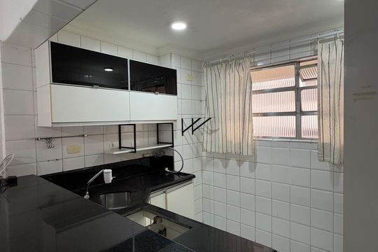 Cozinha de apartamento para alugar com 1 quarto, 44m² em Ponta da Praia, Santos