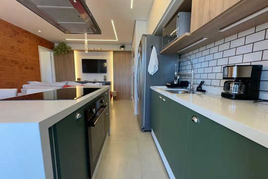 Cozinha de apartamento à venda com 3 quartos, 58m² em Vila Militar, Barueri