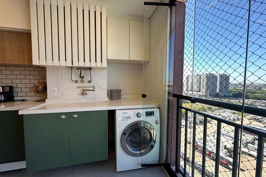 Área de Serviço de apartamento à venda com 3 quartos, 58m² em Vila Militar, Barueri
