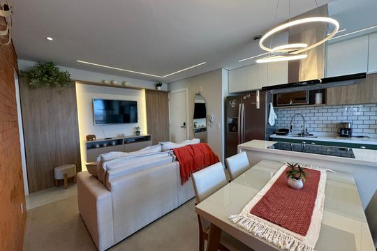 Sala de apartamento à venda com 3 quartos, 58m² em Vila Militar, Barueri
