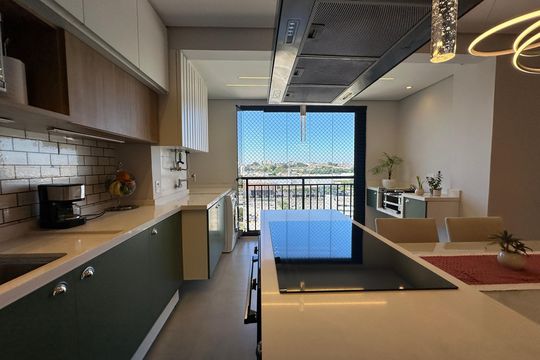 Cozinha de apartamento à venda com 3 quartos, 58m² em Vila Militar, Barueri