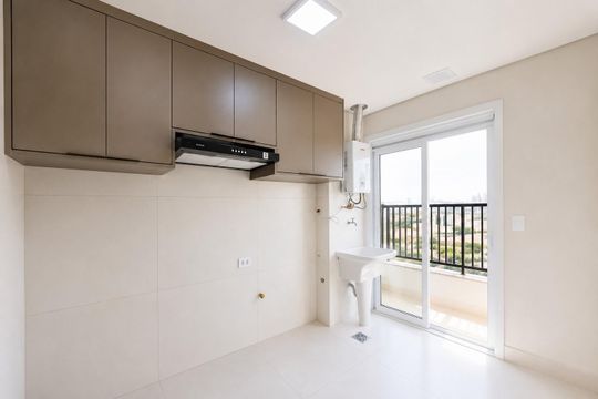 Cozinha de apartamento para alugar com 2 quartos, 57m² em Jardim Santa Cruz, Indaiatuba