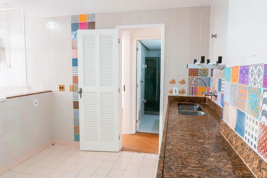 Cozinha de apartamento à venda com 3 quartos, 109m² em Tijuca, Rio de Janeiro