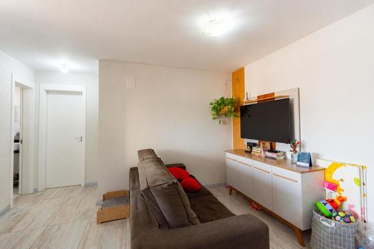 Sala de apartamento à venda com 2 quartos, 53m² em Fátima, Canoas