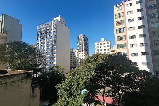 Vista do Dormitório de apartamento à venda com 1 quarto, 28m² em Bela Vista, São Paulo