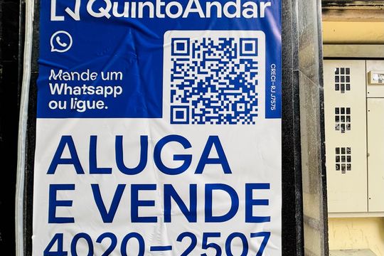 Placa de apartamento para alugar com 1 quarto, 35m² em Centro, Rio de Janeiro