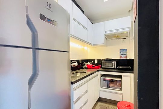 Cozinha de apartamento para alugar com 1 quarto, 35m² em Centro, Rio de Janeiro