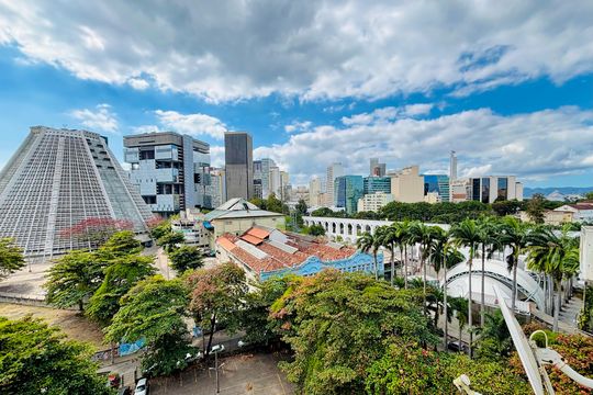Vista do quarto  de apartamento para alugar com 1 quarto, 35m² em Centro, Rio de Janeiro