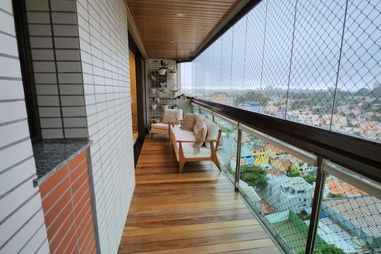 Varanda de apartamento à venda com 4 quartos, 300m² em Jardim Bela Vista, Santo André