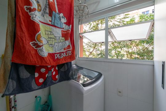 Área de Serviço de apartamento à venda com 2 quartos, 56m² em Vila Guarani, São Paulo
