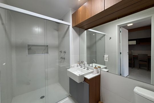 Kitnet Banheiro de kitnet/studio à venda com 1 quarto, 35m² em Perdizes, São Paulo