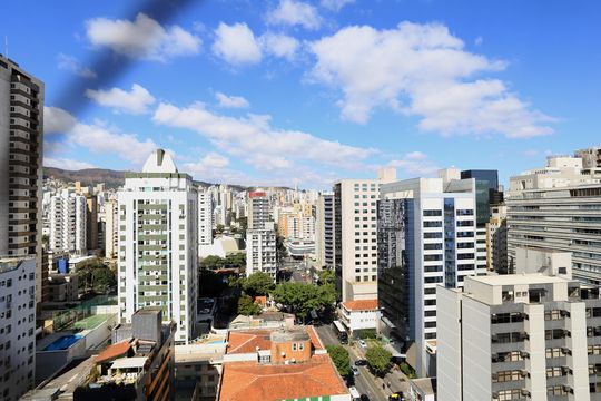 Vista da Sala de apartamento à venda com 4 quartos, 230m² em Savassi, Belo Horizonte