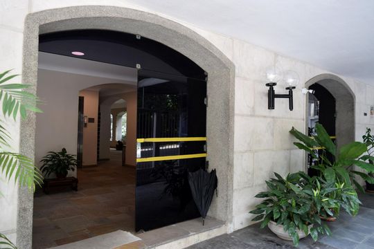 Entrada do edifício de apartamento para alugar com 3 quartos, 200m² em Jardim Paulista, São Paulo