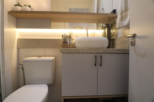 Banheiro de apartamento para alugar com 2 quartos, 54m² em Centro, Canoas