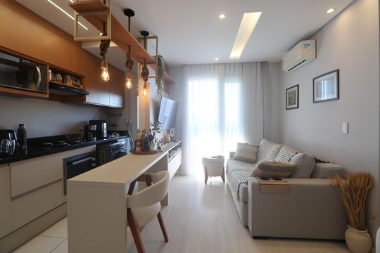 Sala de apartamento para alugar com 2 quartos, 54m² em Centro, Canoas