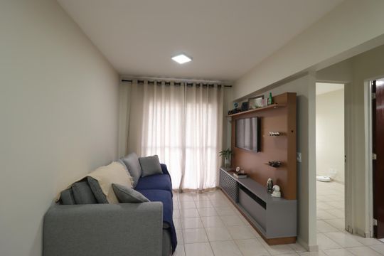 Sala de apartamento à venda com 2 quartos, 69m² em Vila Vilma, Santo André