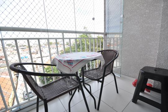 Sacada da Sala de apartamento à venda com 2 quartos, 50m² em Jardim Brasil (zona Norte), São Paulo