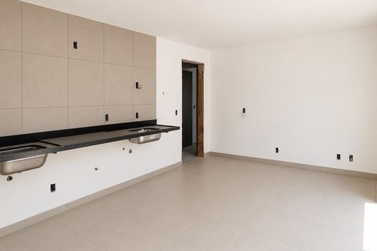 Sala/Cozinha de apartamento à venda com 1 quarto, 70m² em Santo Antônio, Belo Horizonte