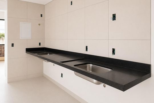 Sala/Cozinha de apartamento à venda com 1 quarto, 70m² em Santo Antônio, Belo Horizonte