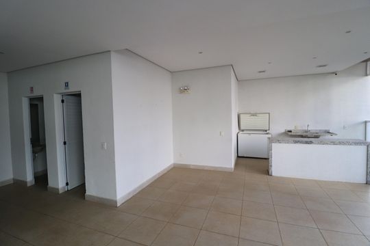 Área comum - Salão de festas de apartamento para alugar com 2 quartos, 74m² em Patrimônio, Uberlândia