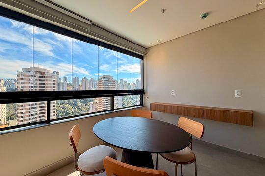 Sala de Jantar de apartamento para alugar com 1 quarto, 43m² em Vale do Sereno, Nova Lima