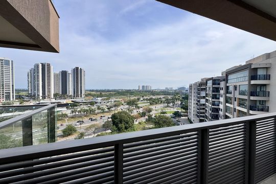 Suíte 1 - Varanda de apartamento para alugar com 3 quartos, 205m² em Barra da Tijuca, Rio de Janeiro