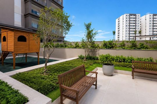 Área comum - Piscina de apartamento para alugar com 2 quartos, 66m² em Bonfim, Campinas