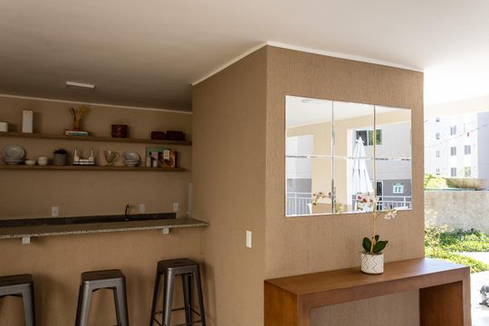 Área comum - Churrasqueira de apartamento para alugar com 2 quartos, 42m² em Campo Grande, Rio de Janeiro