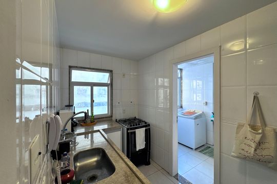 Cozinha de apartamento à venda com 2 quartos, 95m² em Recreio dos Bandeirantes, Rio de Janeiro