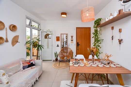 Sala Ambientes de apartamento para alugar com 2 quartos, 53m² em Colégio Batista, Belo Horizonte
