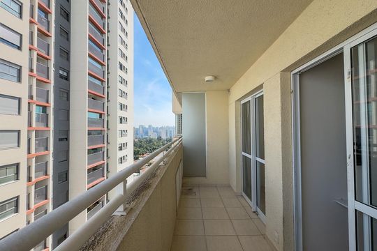 Sacada de apartamento para alugar com 1 quarto, 30m² em Santo Amaro, São Paulo
