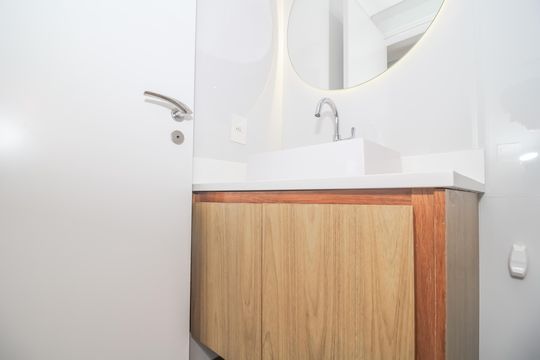 Lavabo de apartamento para alugar com 2 quartos, 55m² em Lapa, São Paulo