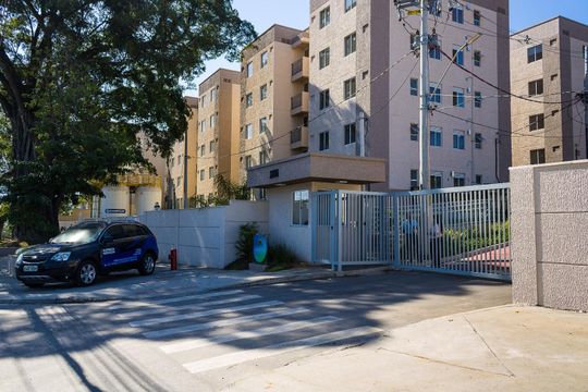 Fachada do condomínio de apartamento à venda com 2 quartos, 43m² em Campo Grande, Rio de Janeiro