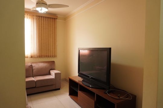 Sala de TV de apartamento para alugar com 2 quartos, 76m² em Vila Monteiro (gleba I), São Carlos