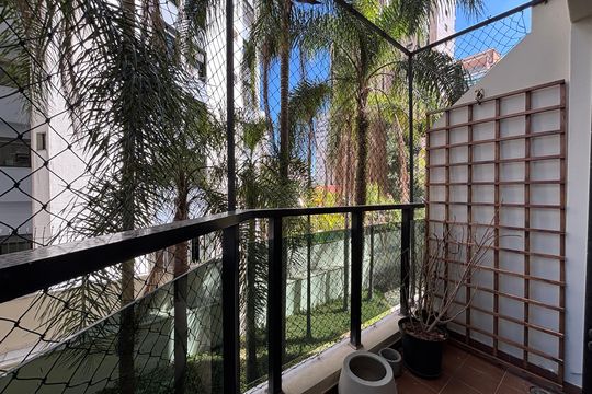Varanda sala de apartamento à venda com 1 quarto, 60m² em Paraíso, São Paulo