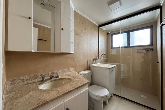 Banheiro de apartamento à venda com 1 quarto, 60m² em Paraíso, São Paulo