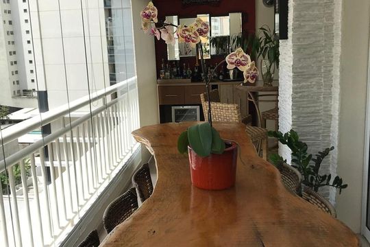 Varanda de apartamento à venda com 3 quartos, 123m² em Consolação, São Paulo