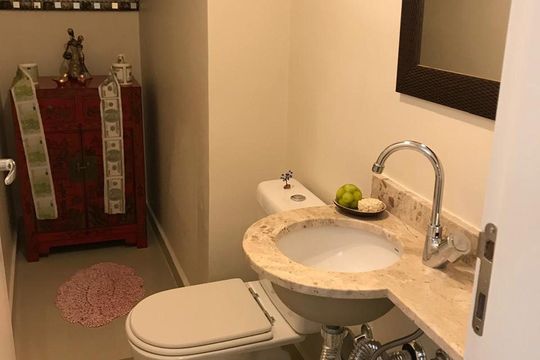 Banheiro de apartamento à venda com 3 quartos, 123m² em Consolação, São Paulo