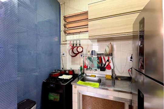 Cozinha de apartamento à venda com 1 quarto, 38m² em Centro, Rio de Janeiro
